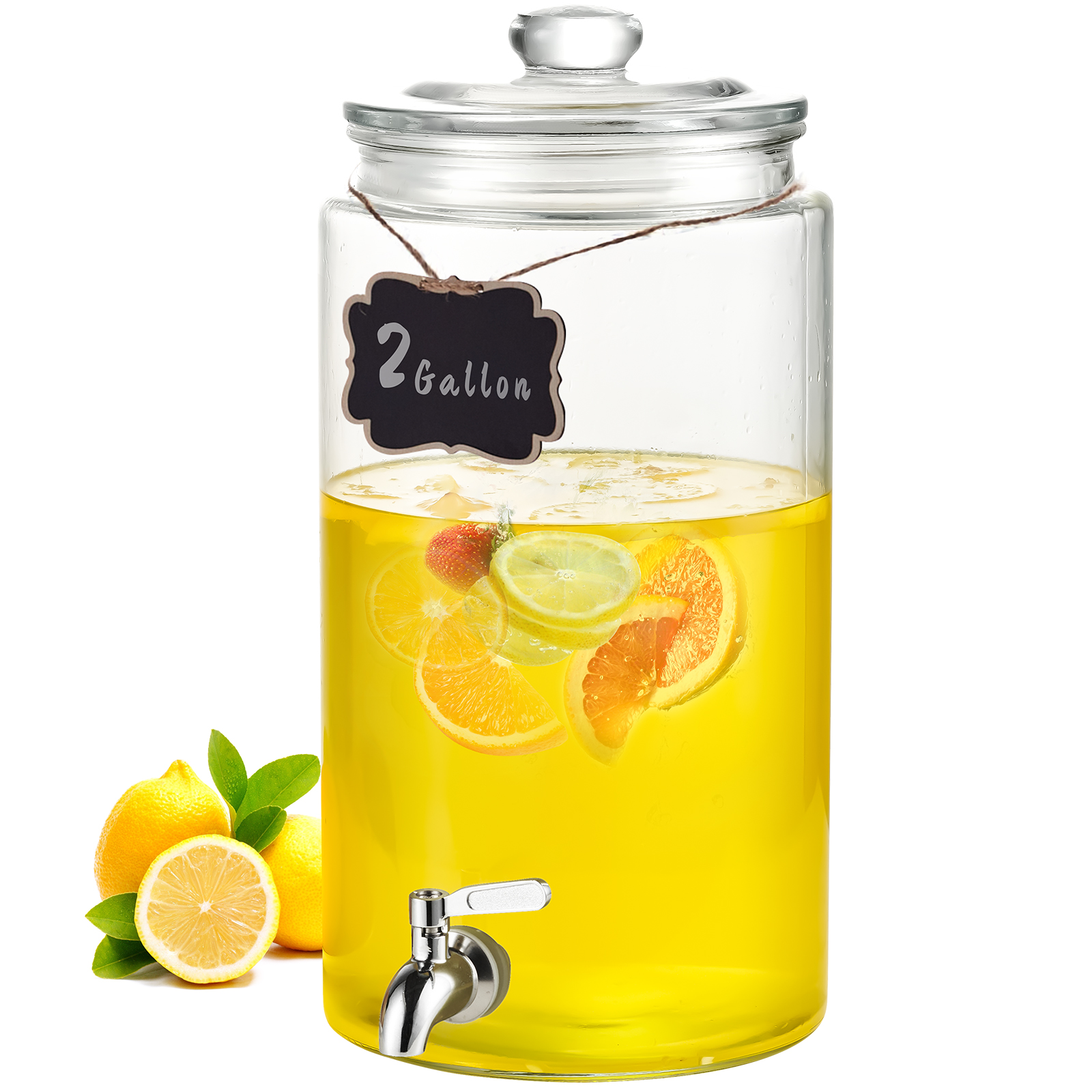 VEVOR Getränkespender 5,5-19L Wasserspender Partys Glas/Kunststoff Saftdispenser - Bild 25 von 144