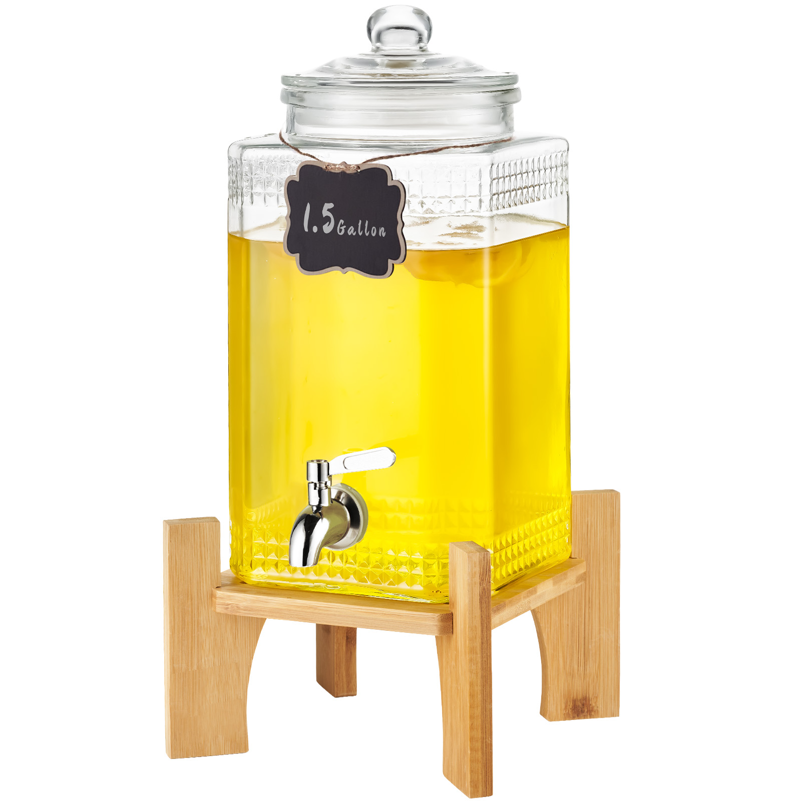 VEVOR Getränkespender 5,5-19L Wasserspender Partys Glas/Kunststoff Saftdispenser - Bild 14 von 144