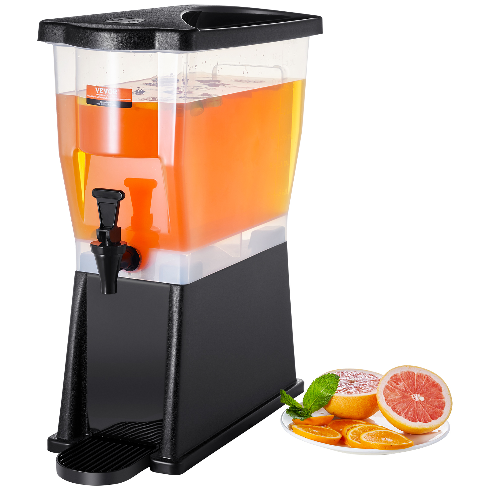 VEVOR Drink Dispenser 1/1.5/2/2.5/3/5Gal Beverage Dispenser for Parties Glass/PP