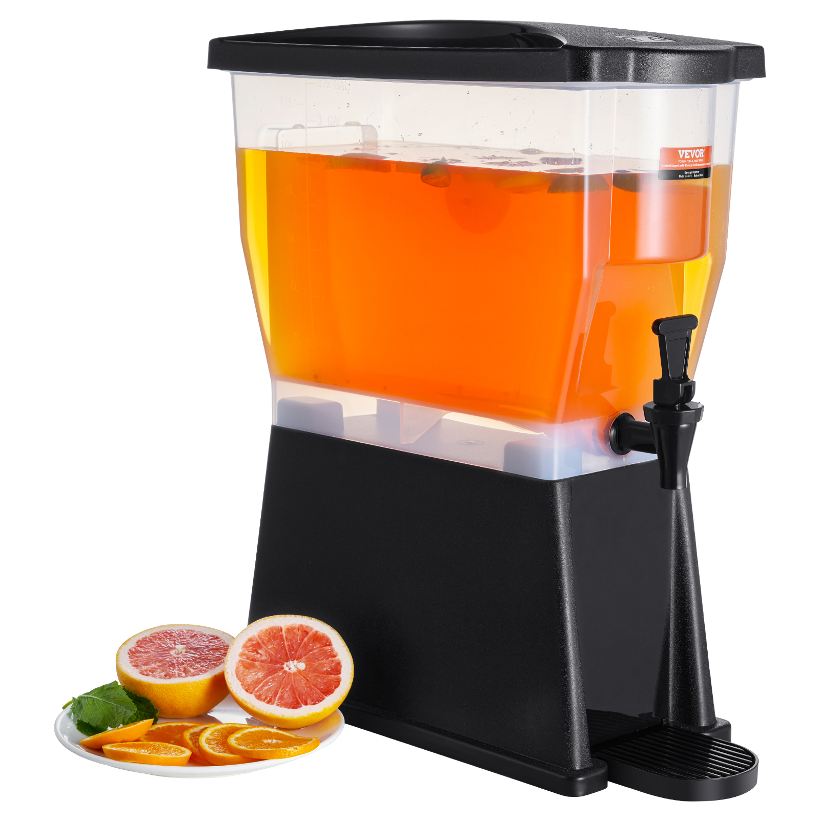 VEVOR Getränkespender 5,5-19L Wasserspender Partys Glas/Kunststoff Saftdispenser - Bild 130 von 144