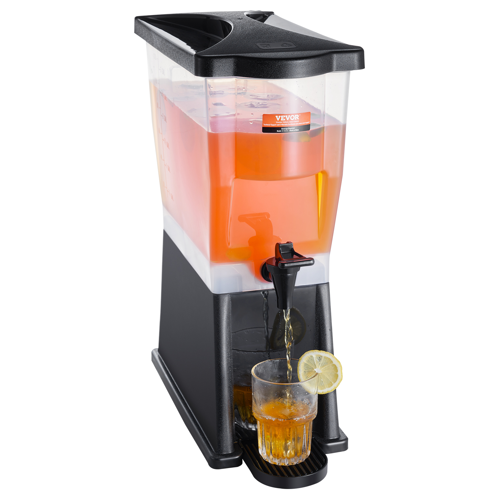 VEVOR Getränkespender 5,5-19L Wasserspender Partys Glas/Kunststoff Saftdispenser - Bild 131 von 144