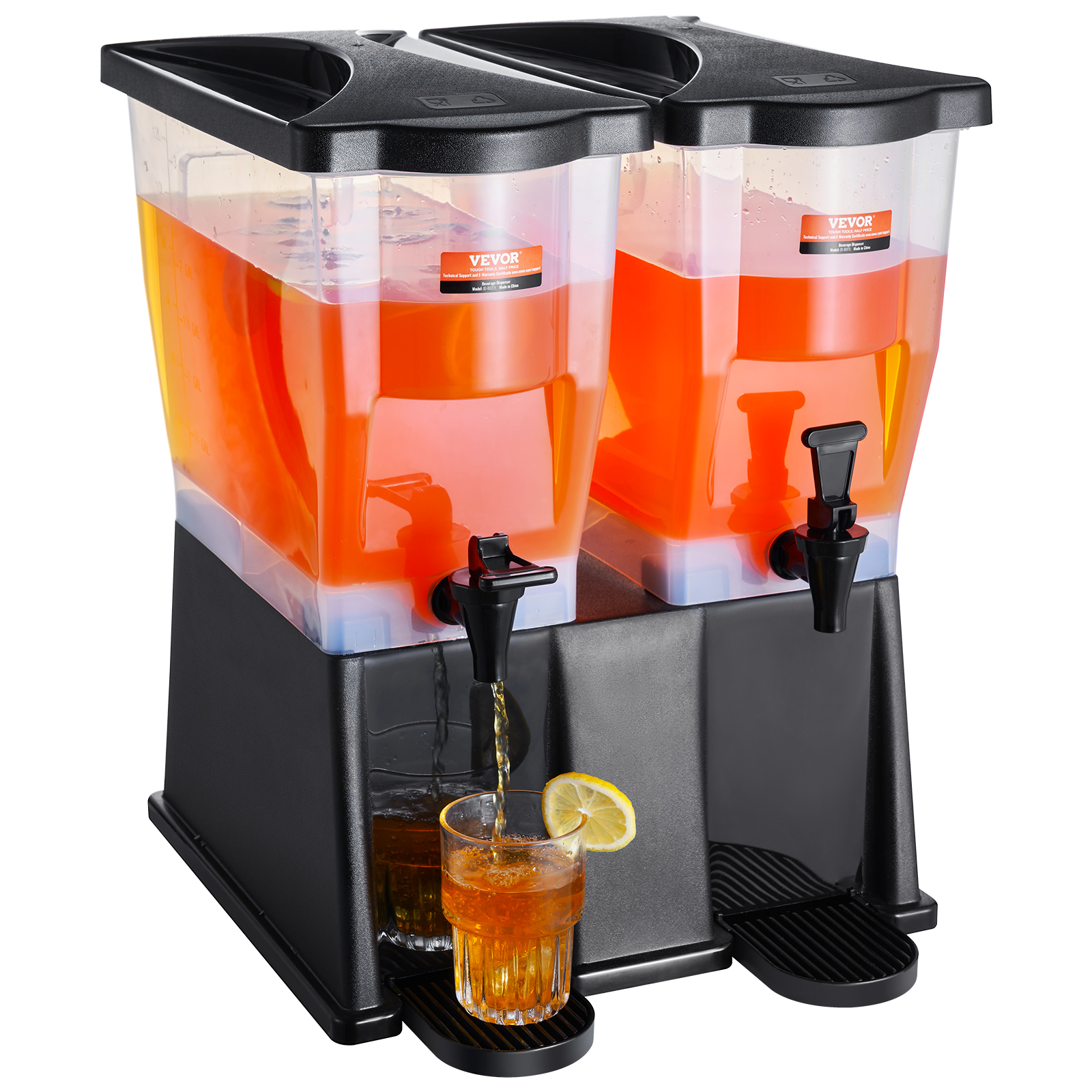 VEVOR Getränkespender 5,5-19L Wasserspender Partys Glas/Kunststoff Saftdispenser - Bild 142 von 144