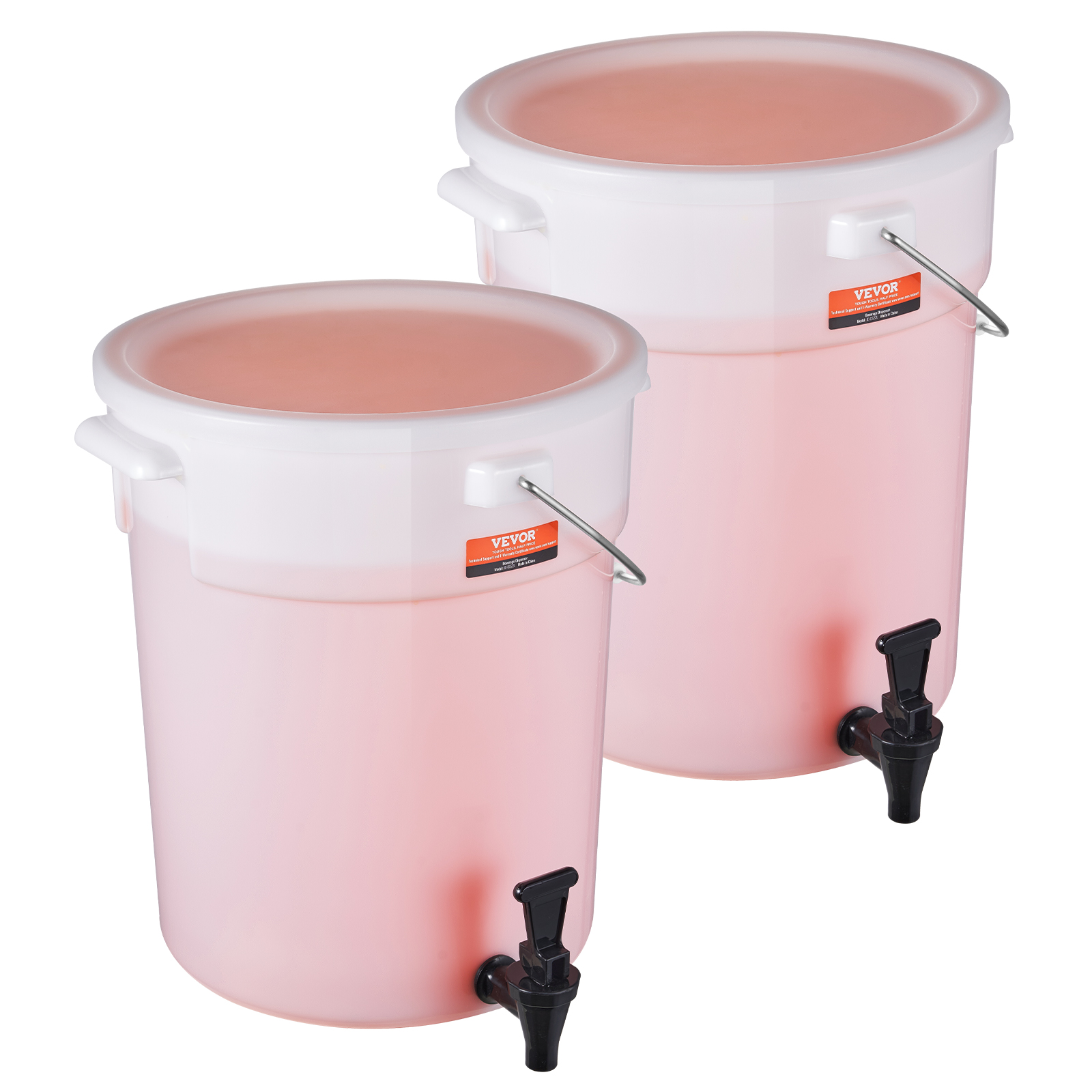 VEVOR Getränkespender 5,5-19L Wasserspender Partys Glas/Kunststoff Saftdispenser - Bild 109 von 144