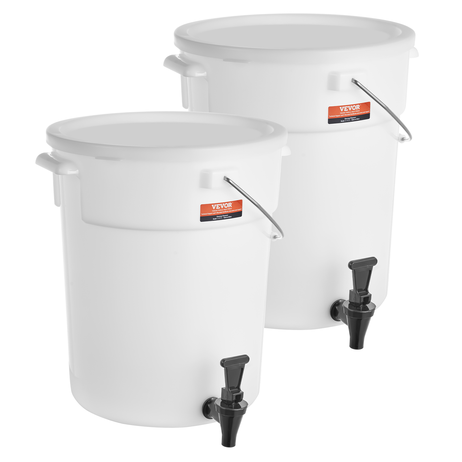 VEVOR Getränkespender 5,5-19L Wasserspender Partys Glas/Kunststoff Saftdispenser - Bild 118 von 144