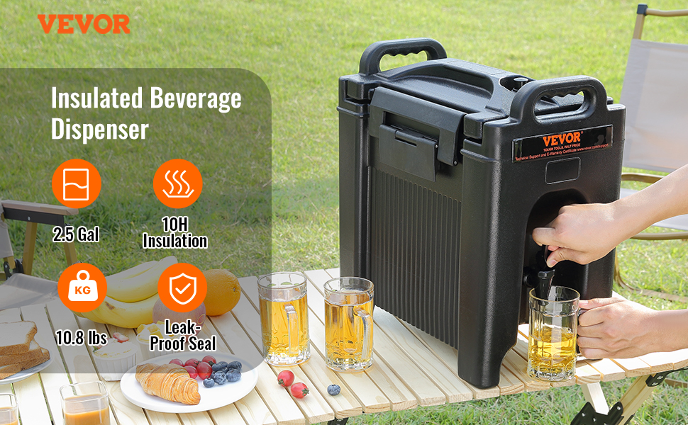 Vevor Cooler Drink Dispenser VEVOR Insulated Hot And Cold Beverage