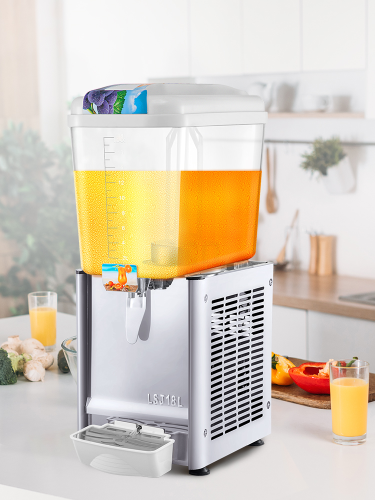 VEVOR 110V Commercial Beverage Dispenser,9.5 Gallon 36L 2 Tanks Juice Dispenser  Commercial,18 Liter Per Tank 300W Stainless Steel Food Grade Material Ice  Tea Drink Dispenser Equipped with Thermostat Controller