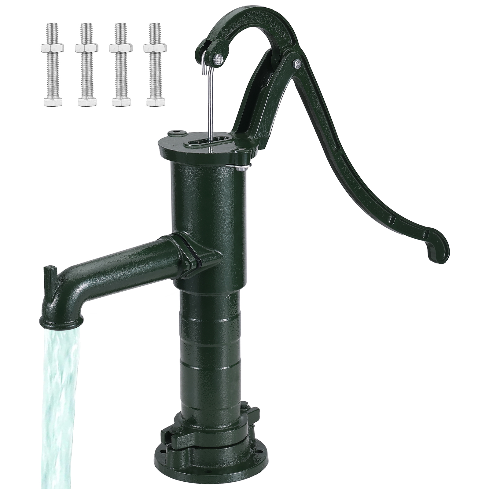 VEVOR Antique Well Hand Pitcher Pump, 22 ft Maximum Lift, Cast Iron Manual  Hand Water Pump with Ergonomic Handle G1-5/8 Easy Installation, Old  Fashioned for Outdoor Home Yard Garden Pond Farm, Green