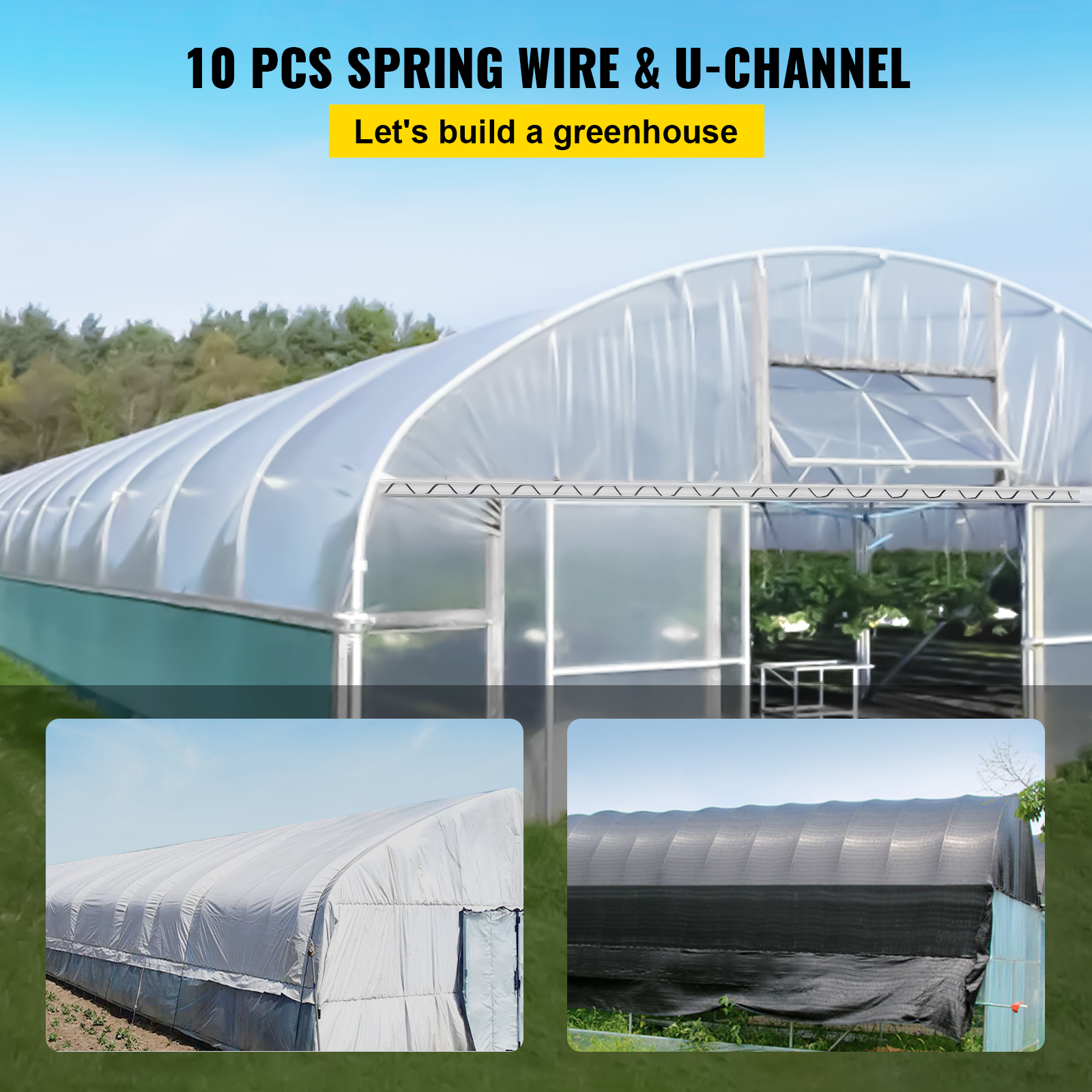 VEVOR Wiggle Wire Channel Spring Wire Lock Channel 50/40/30/20/10 PCS 6.56 FT - Picture 52 of 62