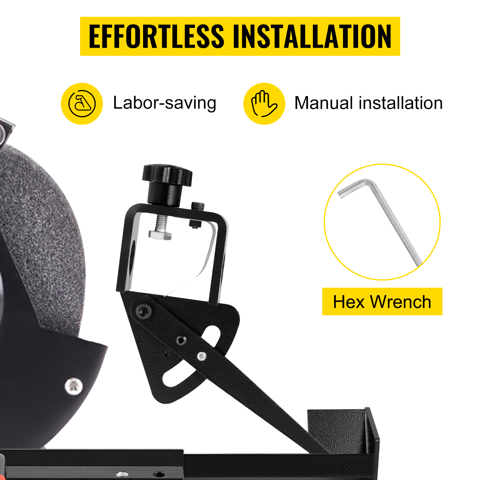 VEVOR Vari-Grind Jig, 3/4' Diameter of the Hole Vari-Grind Attachment, Fit for 0.63' Bowl Gouges Grinding Jig with Vari-Grind, Large Hole Vari-Grind Attachment for the Wolverine Sharpening System