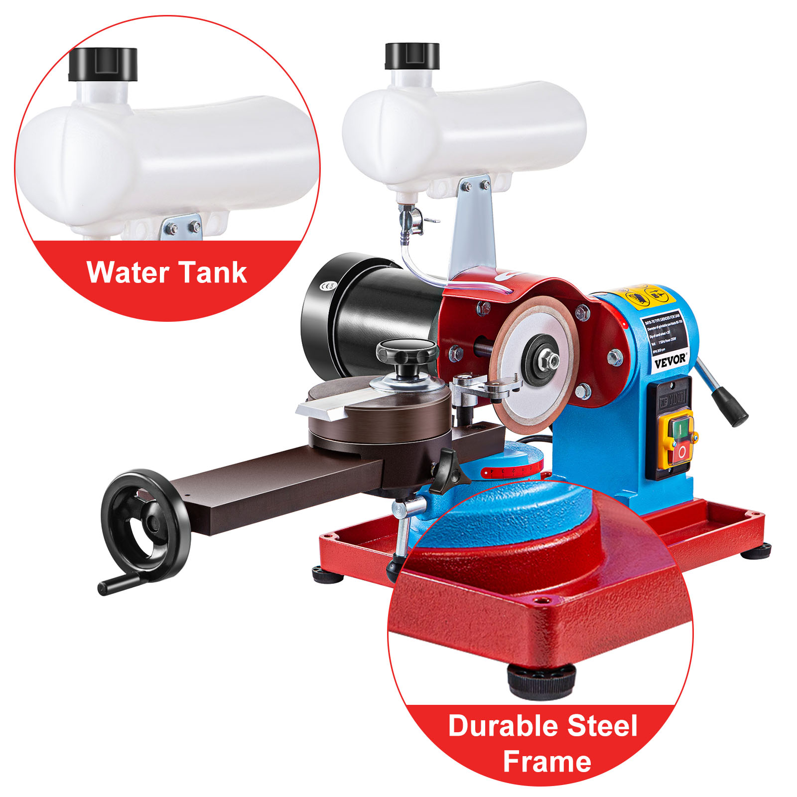 VEVOR VEVOR 250W Electric Circular Saw Blade Sharpener Water Injection