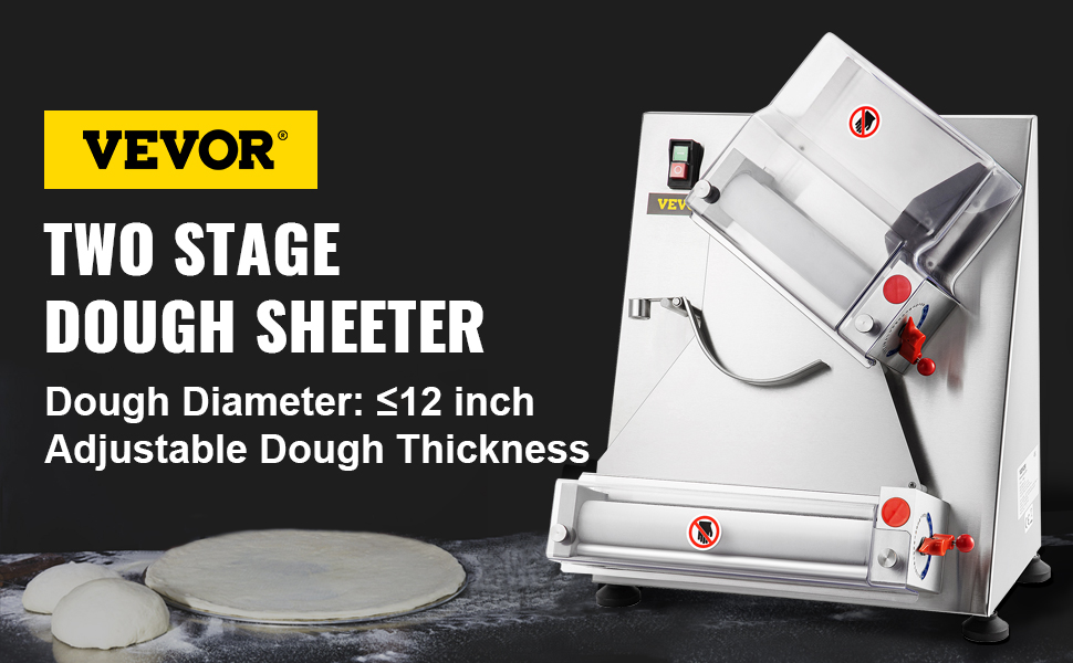 Dough Sheeter Non Stick 12 Inches. – DOUGH SHEETER