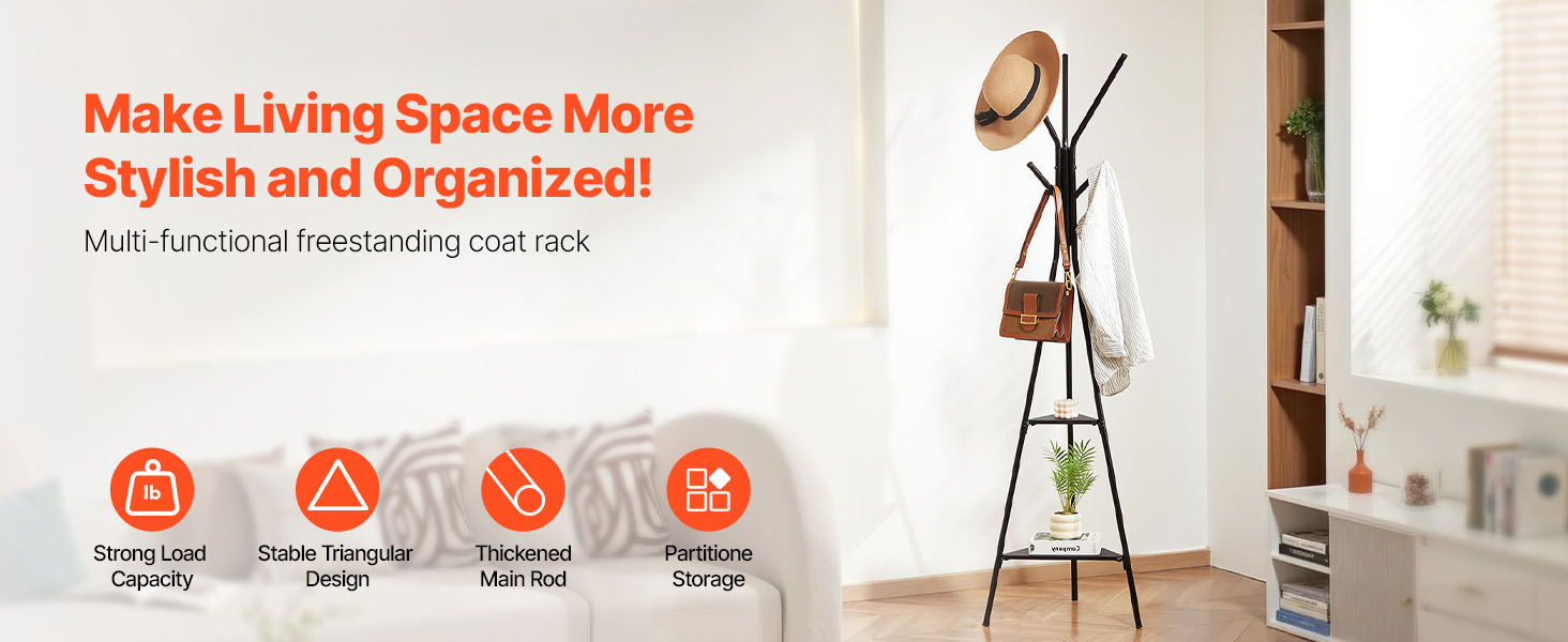 coat rack in living space