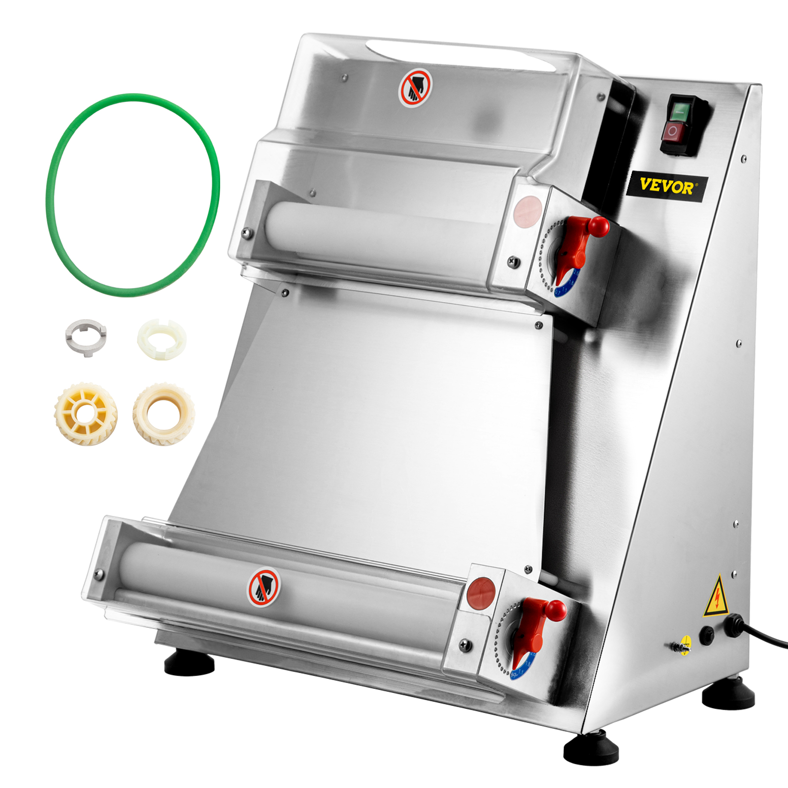 Máquina laminadora de Masa de Pizza automática, máquina laminadora de Masa  Comercial de 370 W, Grosor