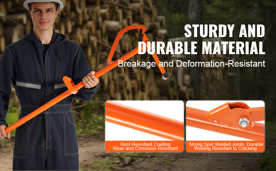 Sonhomay Timberjack Log Lifter, Log Roller Cant Hook, Heavy