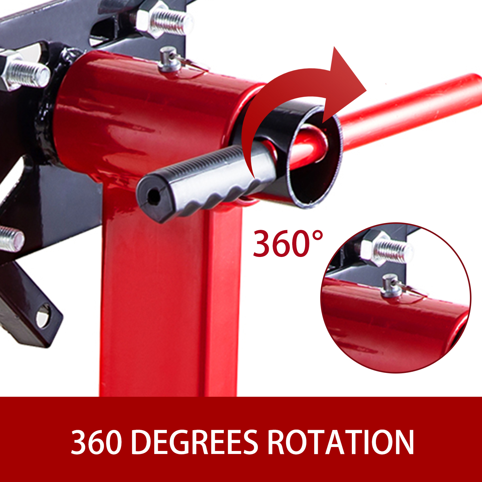 2000LB Engine Stand Folding Motor Hoist Dolly Mover Auto Repair Rebuild Jack RED 