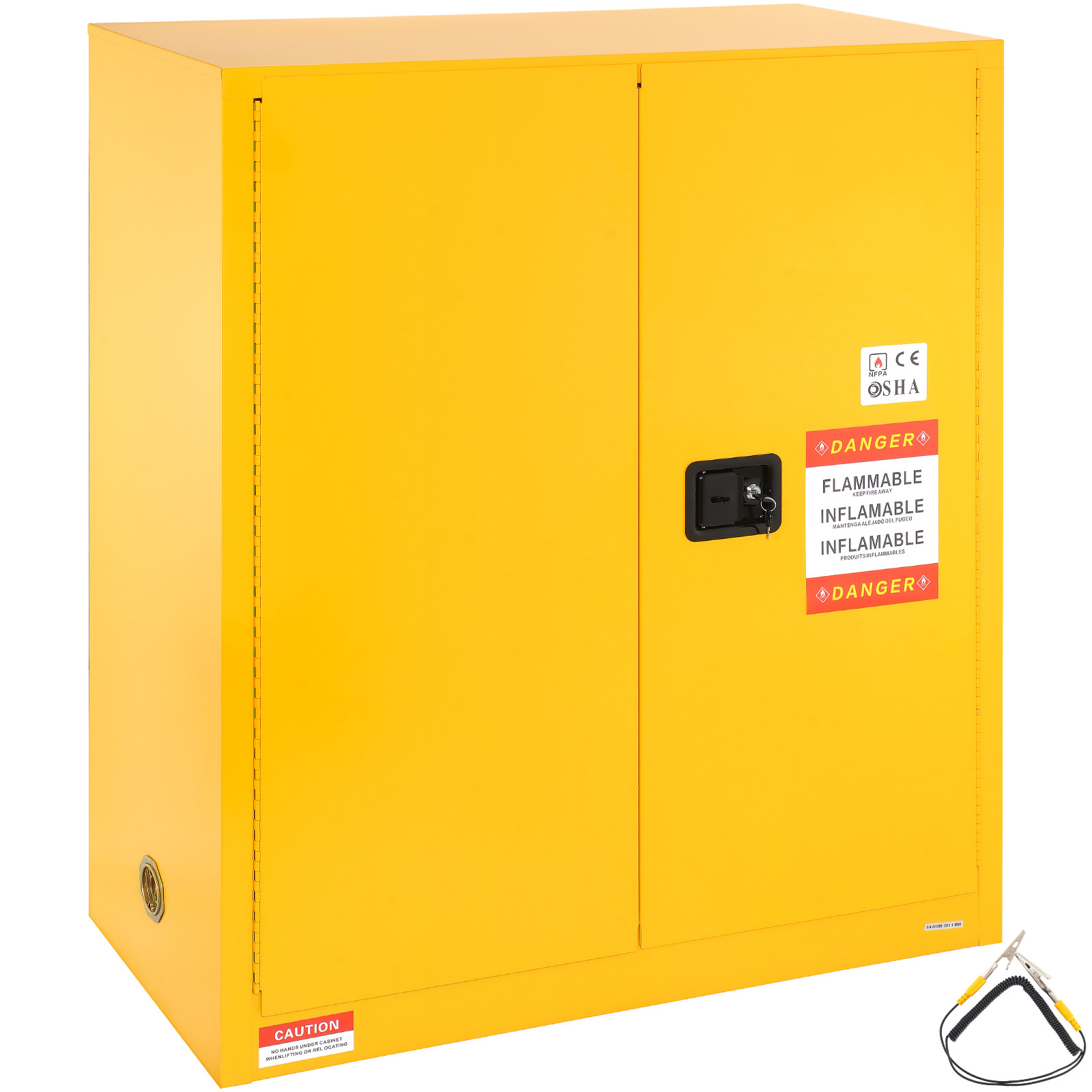 11/12/16/30/45Ga Safety Storage Cabinet Yellow Flammable Welded Bin Fireproof - Picture 27 of 62