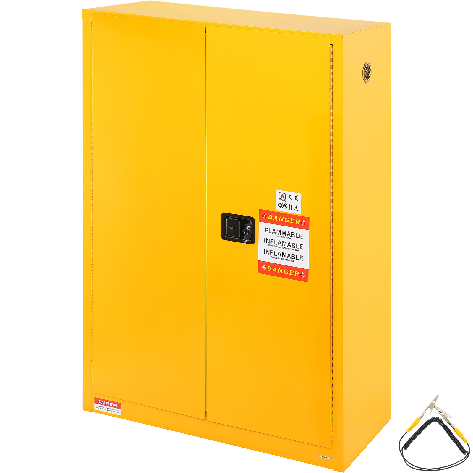 11/12/16/30/45Ga Safety Storage Cabinet Yellow Flammable Welded Bin Fireproof - Picture 51 of 62