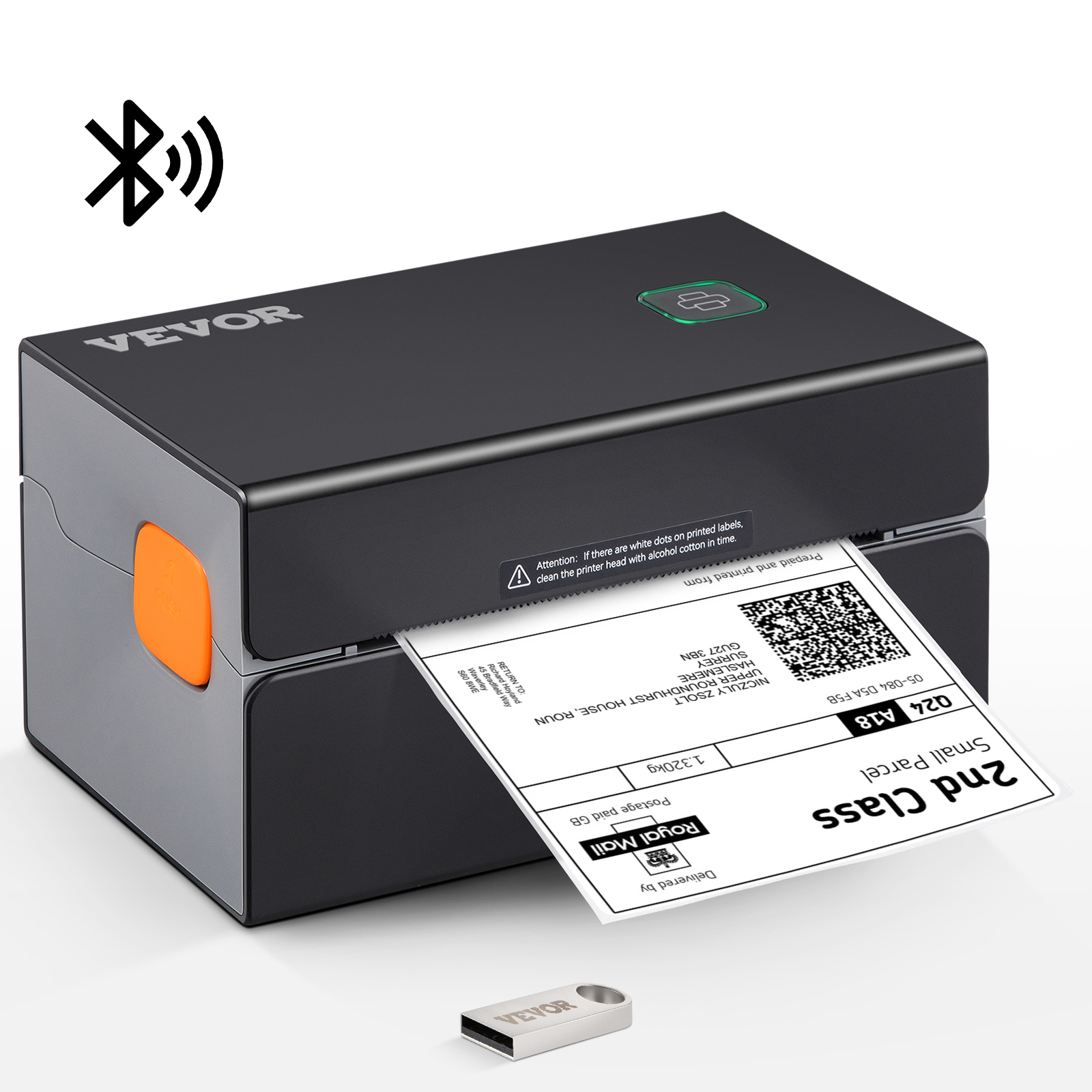 Stampante termica per etichette, Connessione Bluetooth/USB, 300/203 DPI