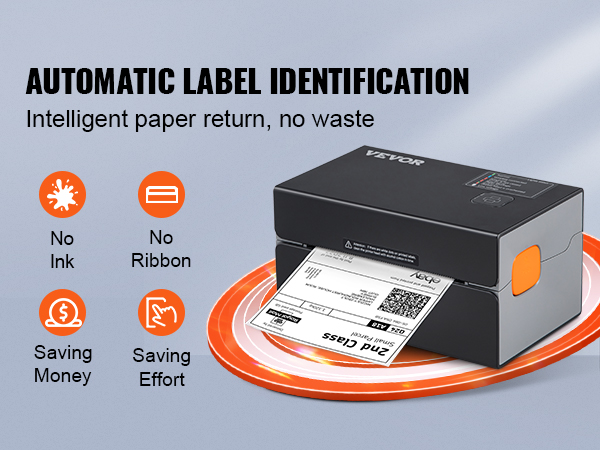 Imprimante d'étiquettes Portable Sans Fil BT Étiquette Thermique Maker  Autocollant Imprimante avec Reconnaissance RFID Idéal pour