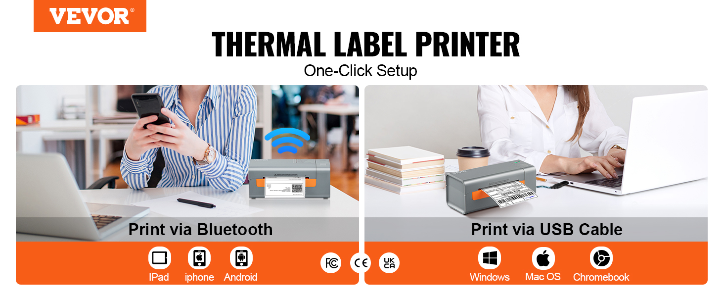 Vevor Bluetooth Thermal Label Printer 