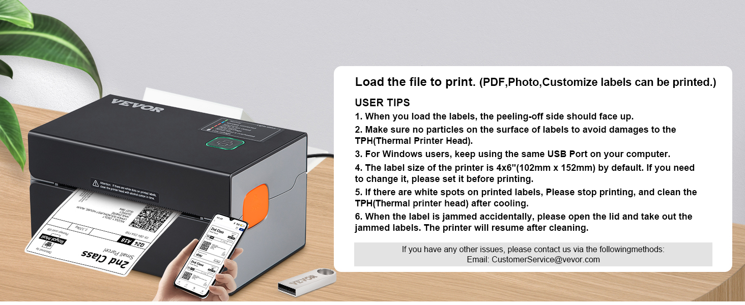 Guide de l'utilisateur de l'imprimante d'étiquettes VEVOR Y428