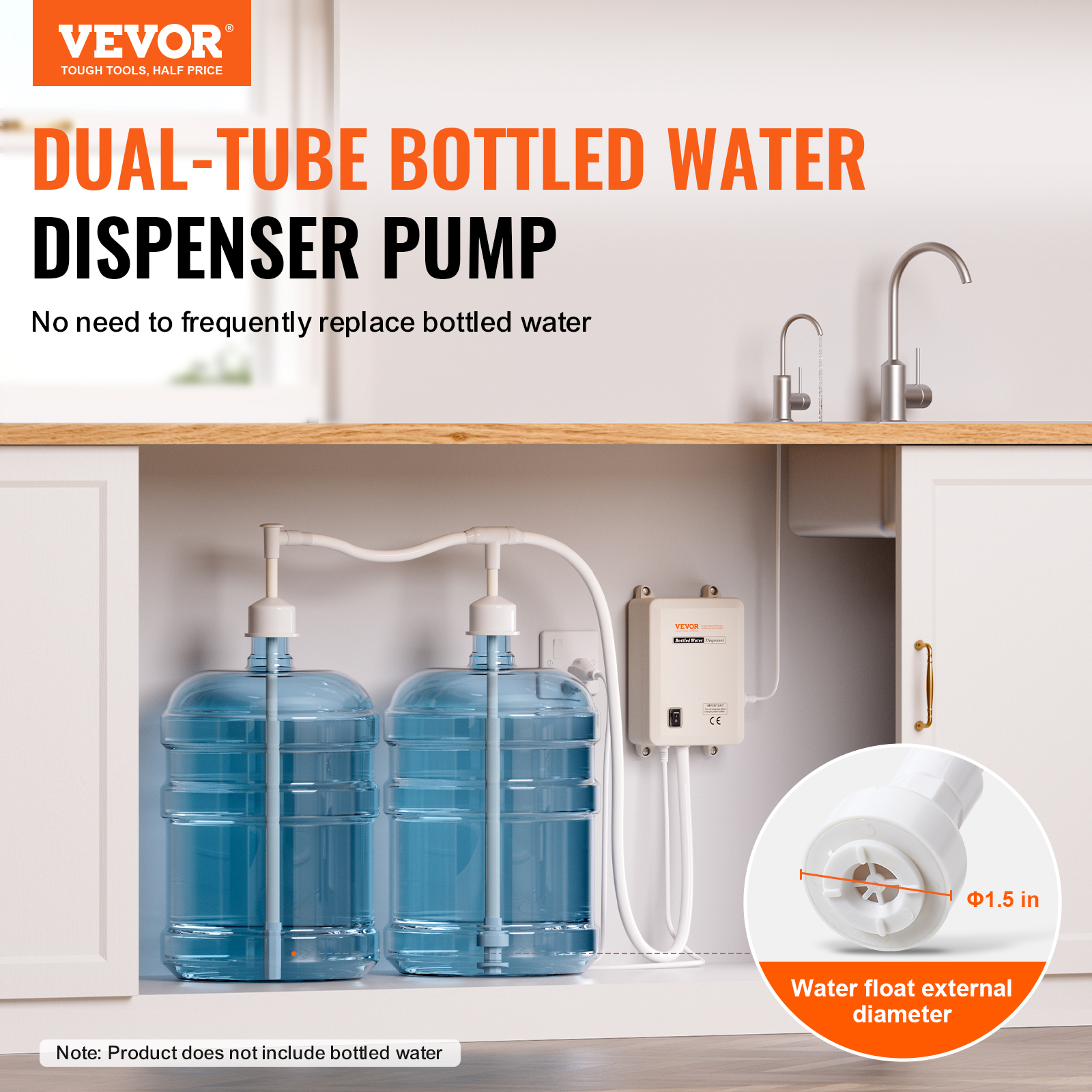 AC Bottled Water Dispensing Pump System Replaces Bunn Flojet 110V 1/2 Head - Picture 16 of 62
