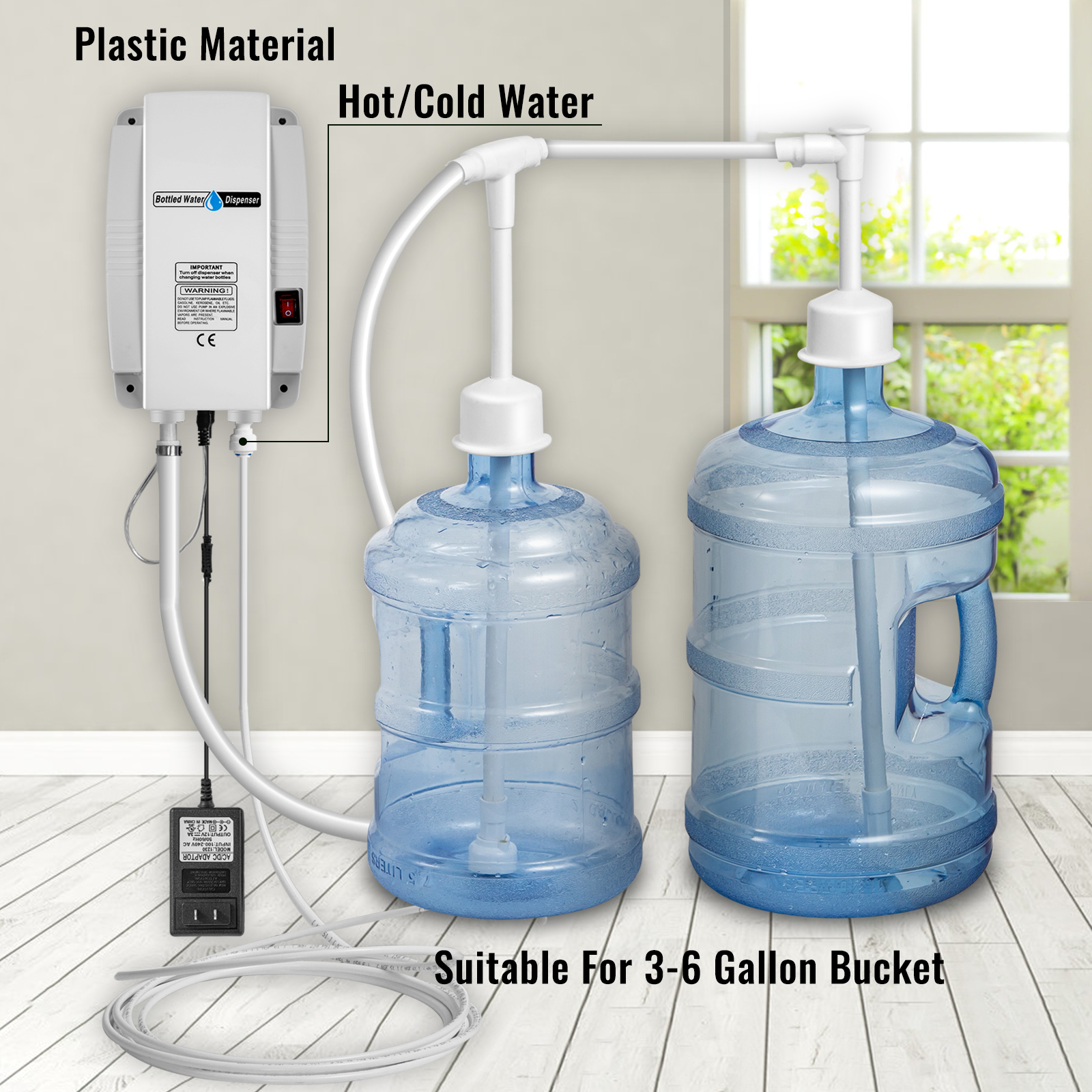 Wasser Flaschen Spender Pumpe Automatische Elektrische Trink Wasser Krug Pu B7K7 