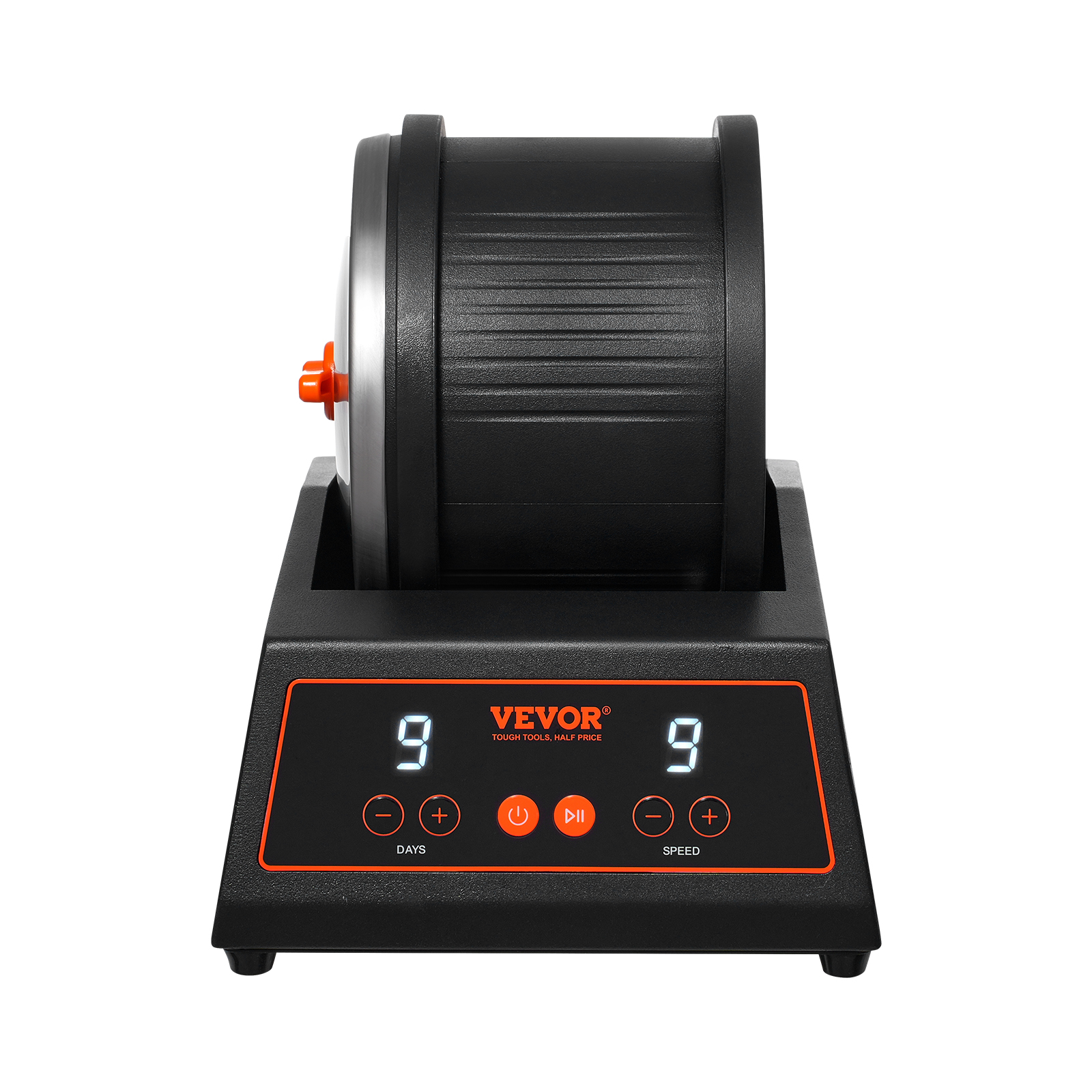 VEVOR Rock Tumbler Machine 4/2.5lbs Rock Polishing Kit 9 Speed 9-Day Timer Steel - Picture 12 of 38