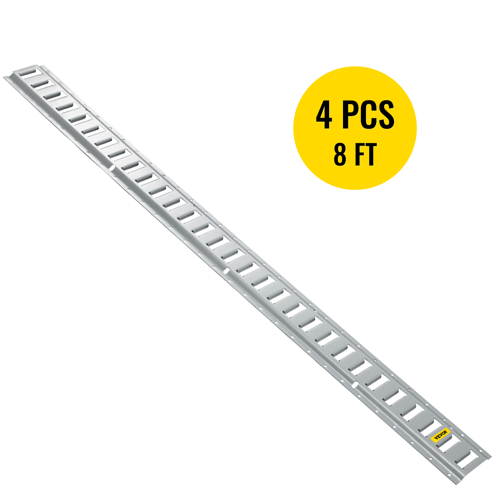 Plaque D'ancrage En Aluminium Pour Rail De Chargement - Pour Camion, Remorque, Fourgon - 1 Paire, Fixation Facile