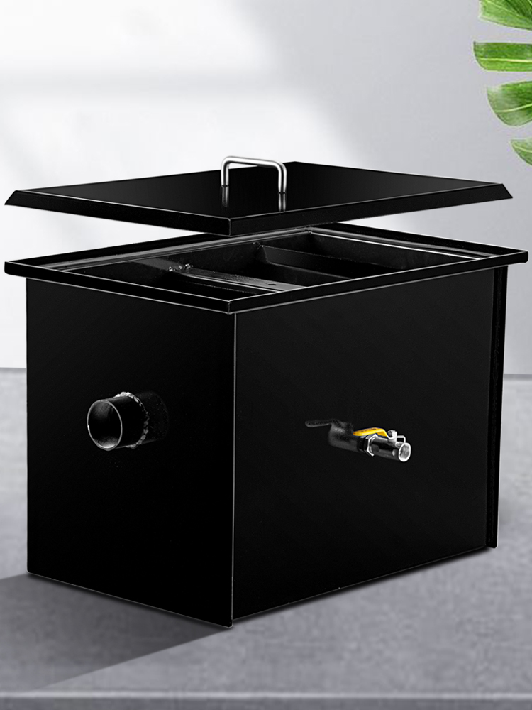 VEVOR Commercial Grease Interceptor 30 LB, Carbon Steel Grease Trap 15