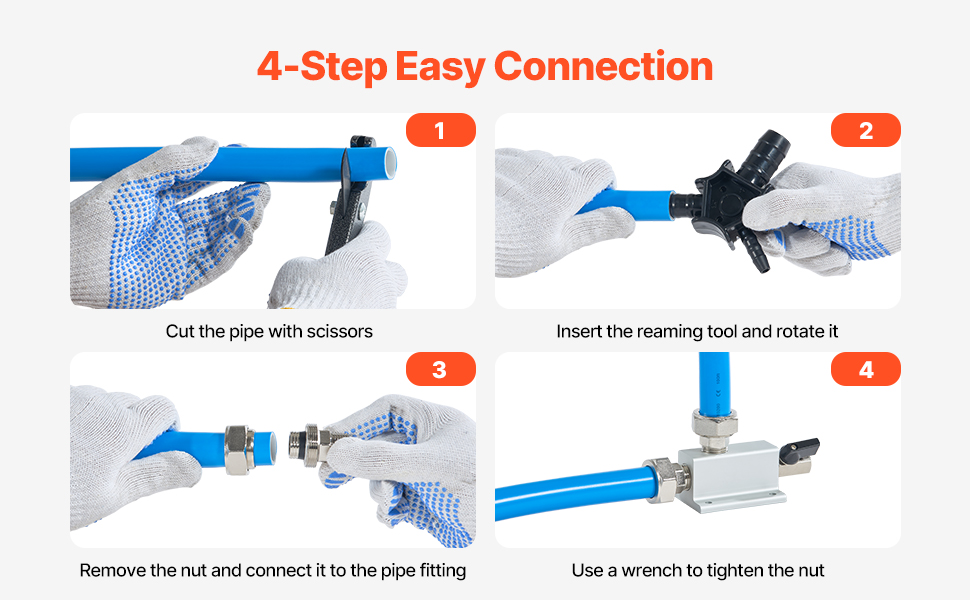 Air Compressor Line Kit 3 4 X 200FT HDPE Aluminum Shop Air Piping