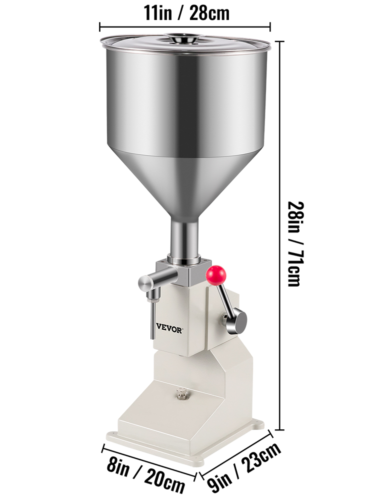 VEVOR 5-50 ml Machine de Remplissage Manuelle de Liquide 10 L Machine de  Remplissage de Bouteille pour Pâte Huile Eau Cosmétique - AliExpress