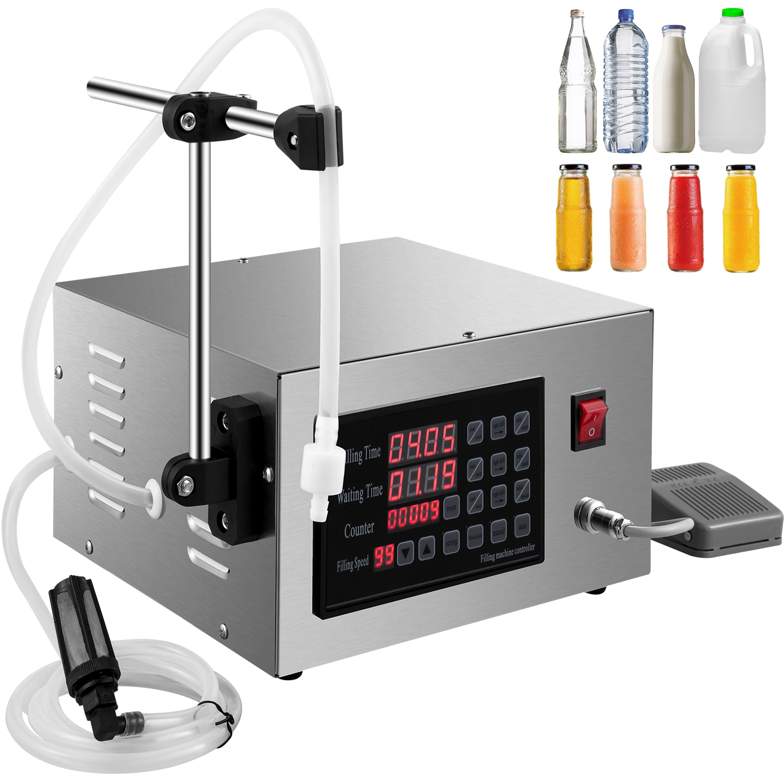 Machine de Remplissage de Liquide, 5-3500 ml, Commande Numérique