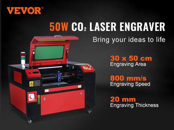 50W Laser Engraving Machine Air Assist Wood Printer Laser Engraver