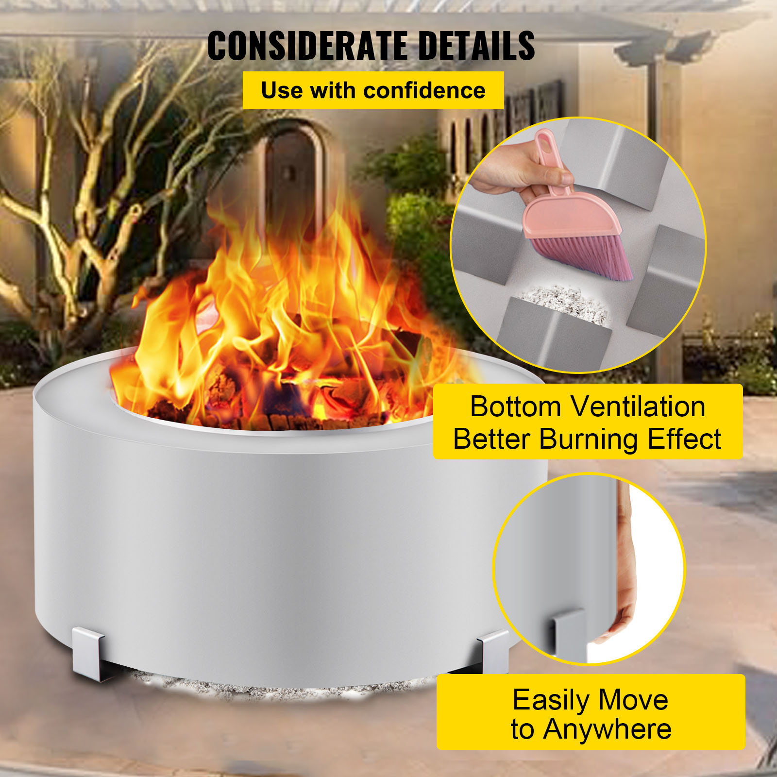 smokeless fire bowl