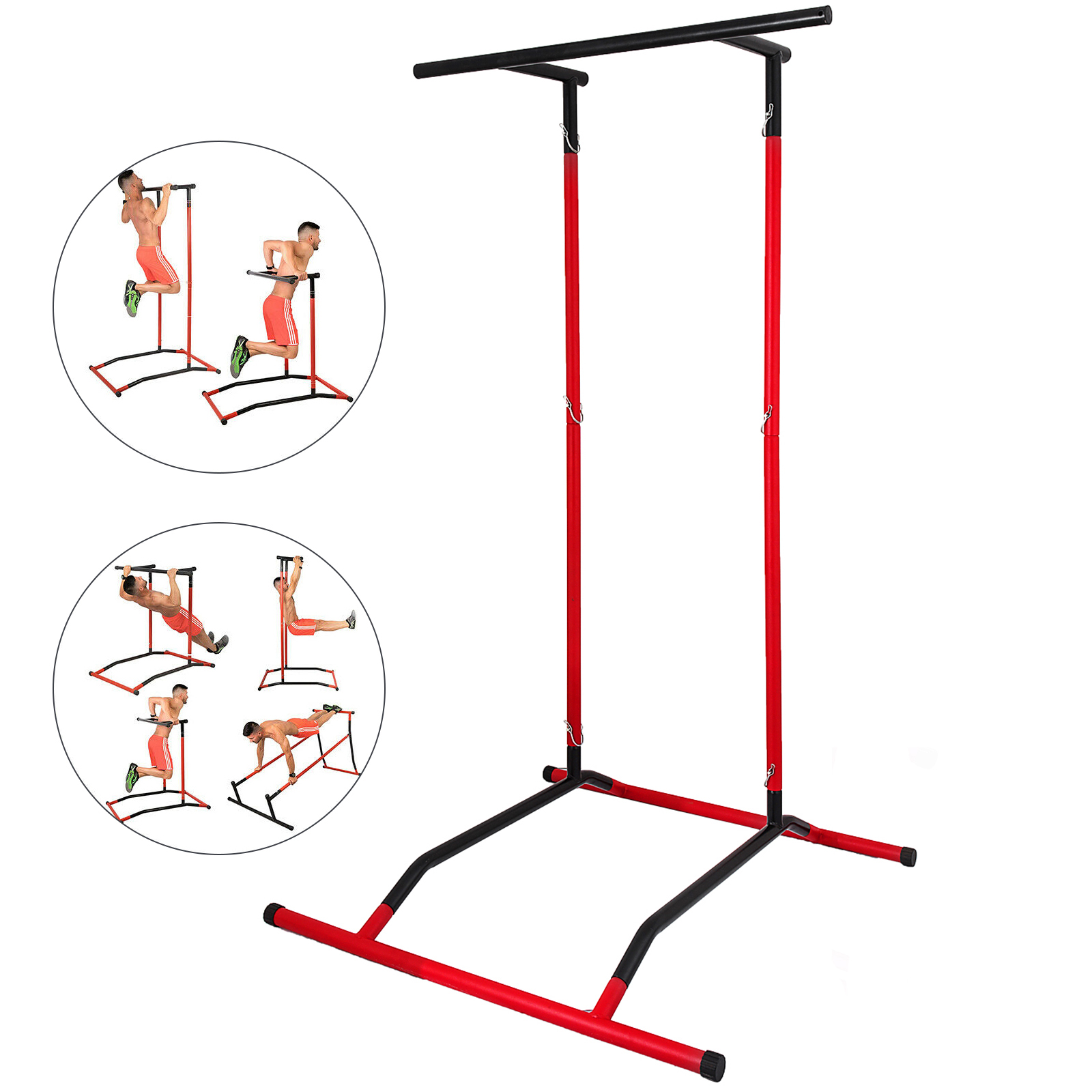 Power Tower Sportsroyals - Station De Traction/ Dips Pour Home Gym, Capacité 204 Kg