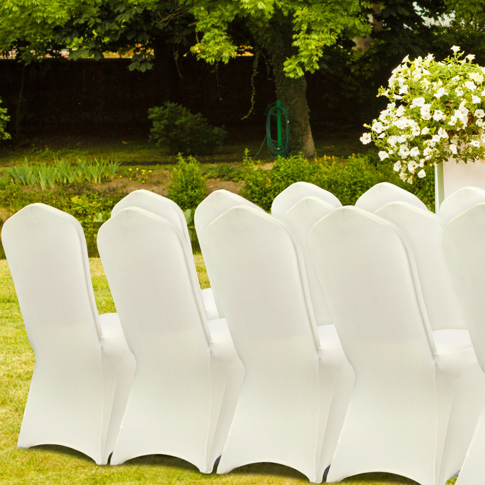 VEVOR 30/50/200PCS Stretch Spandex Folding Chair Covers for Wedding Party Dining - Picture 46 of 110