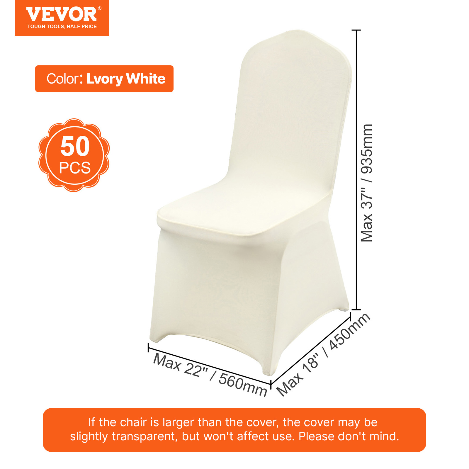 VEVOR 30/50/200PCS Stretch Spandex Folding Chair Covers for Wedding Party Dining - Picture 57 of 110