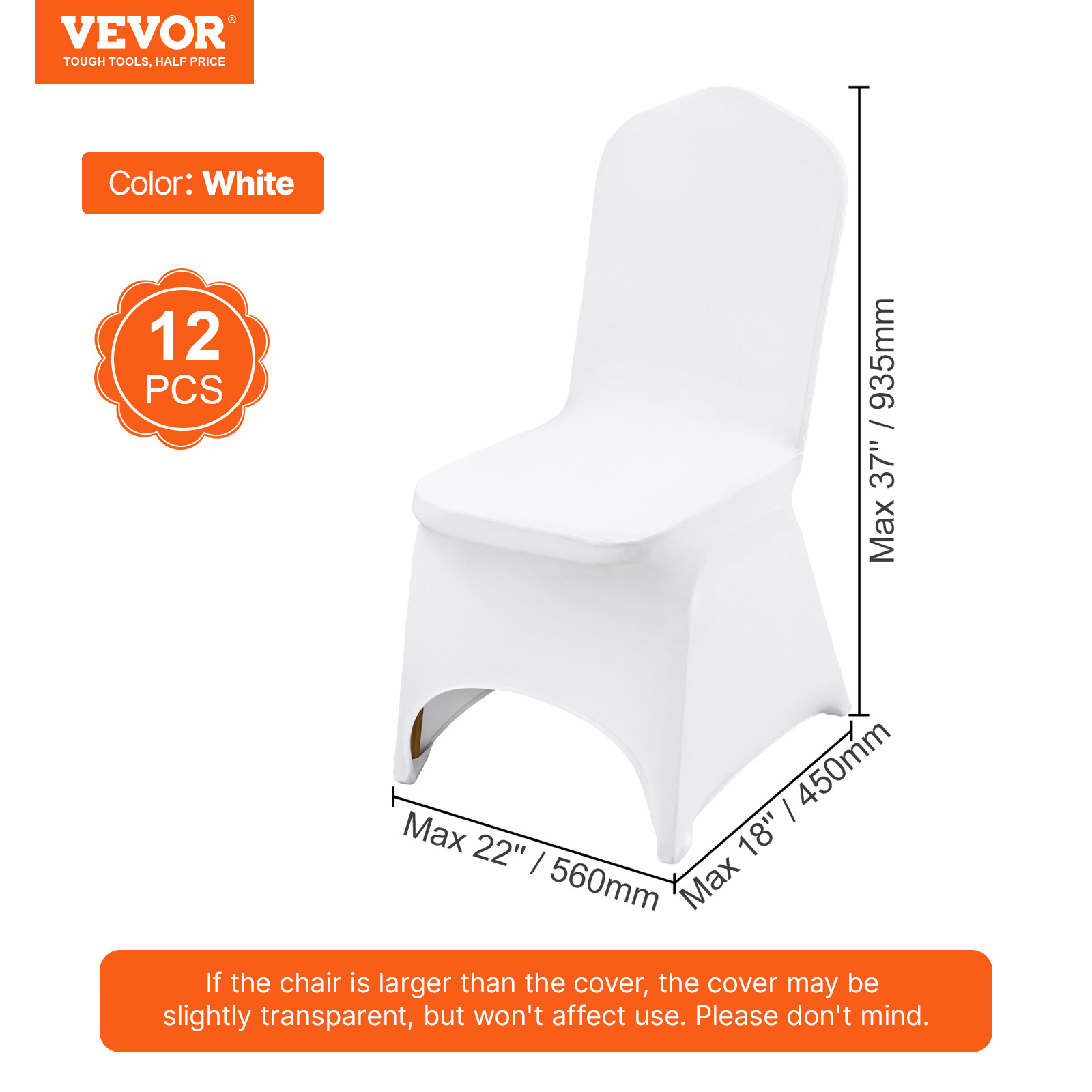 VEVOR 30/50/200PCS Stretch Spandex Folding Chair Covers for Wedding Party Dining - Picture 81 of 110