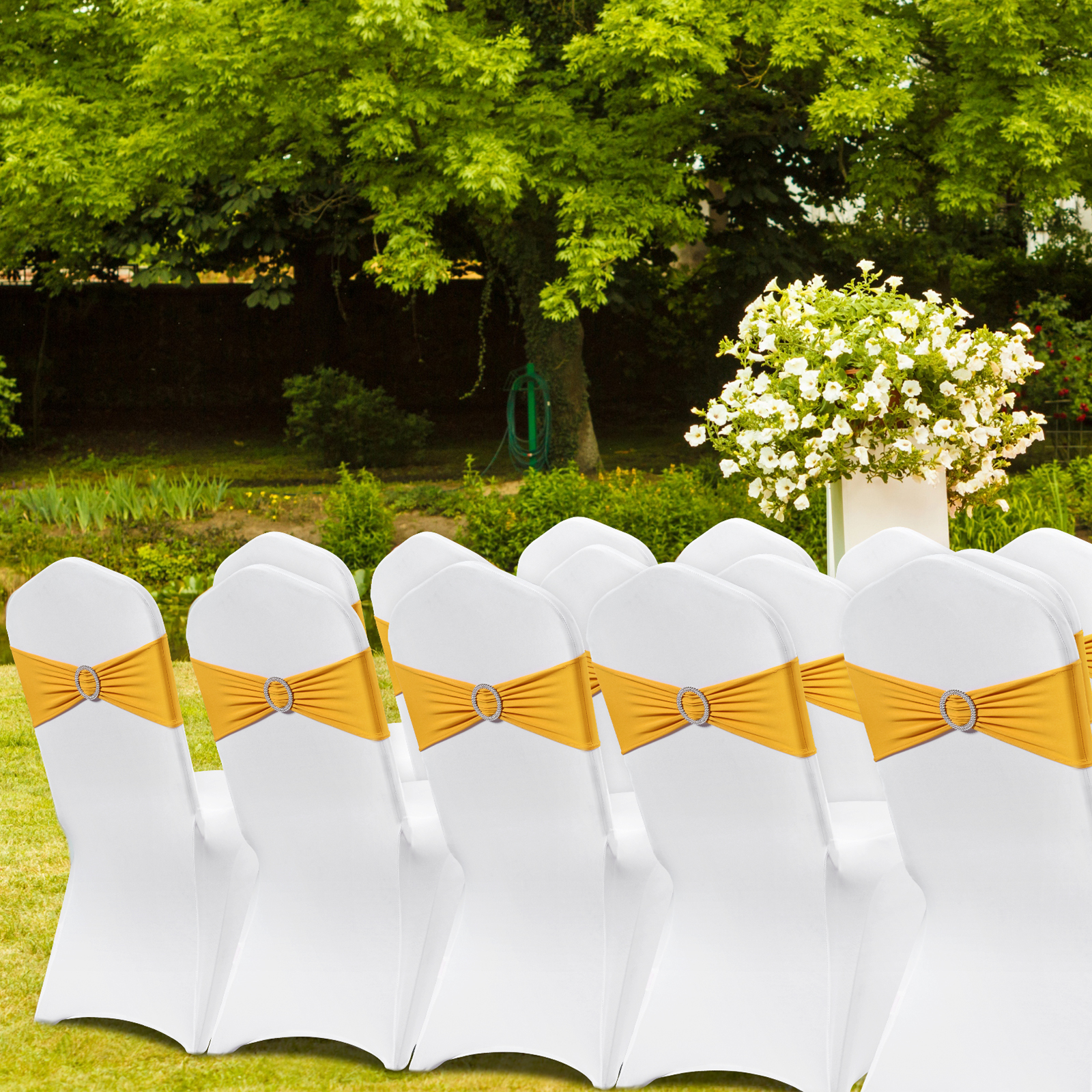 VEVOR 30/50/200PCS Stretch Spandex Folding Chair Covers for Wedding Party Dining - Picture 106 of 110