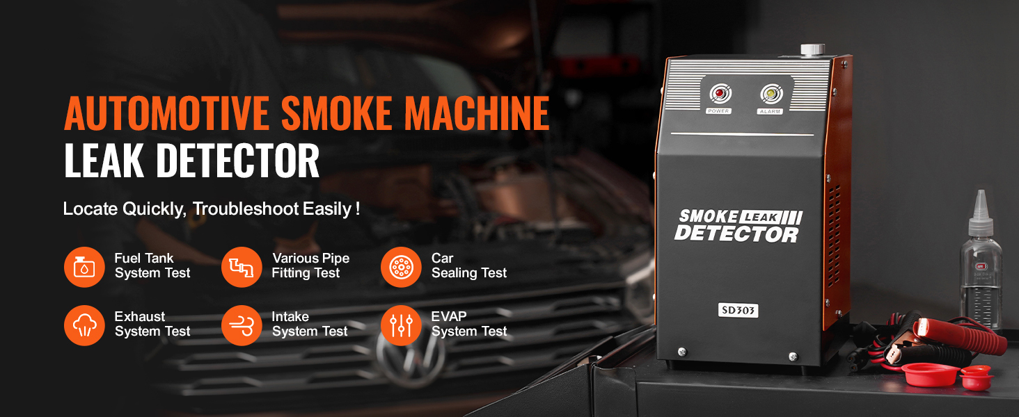 KFZ Nebelmaschine Lecksucher EVAP 8l/min Rauchmaschine Auto Diagnose Abgas Smoke Leak Detector A100 1.4w