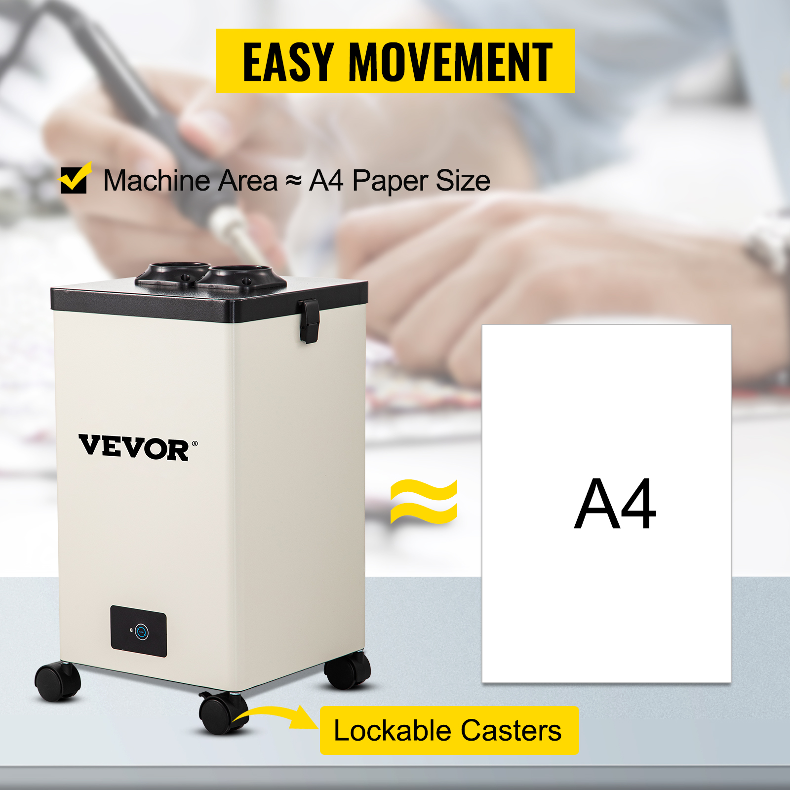 VEVOR Filter Fume Extractor Pure Air Fume Extractor 150W with 3 Stage Filters VEVOR AU