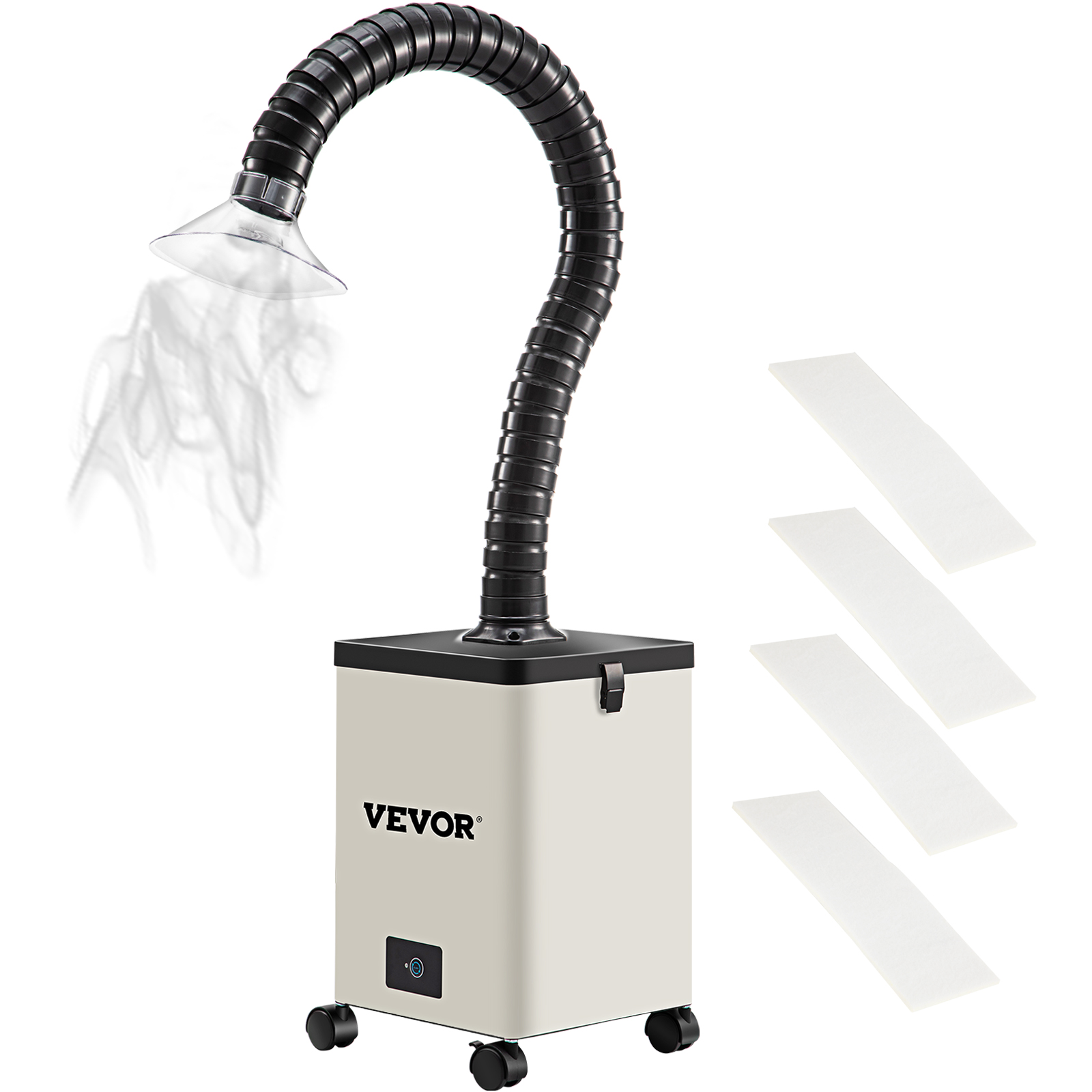 VEVOR Filter Fume Extractor Pure Air Fume Extractor 80W with 3 Stage