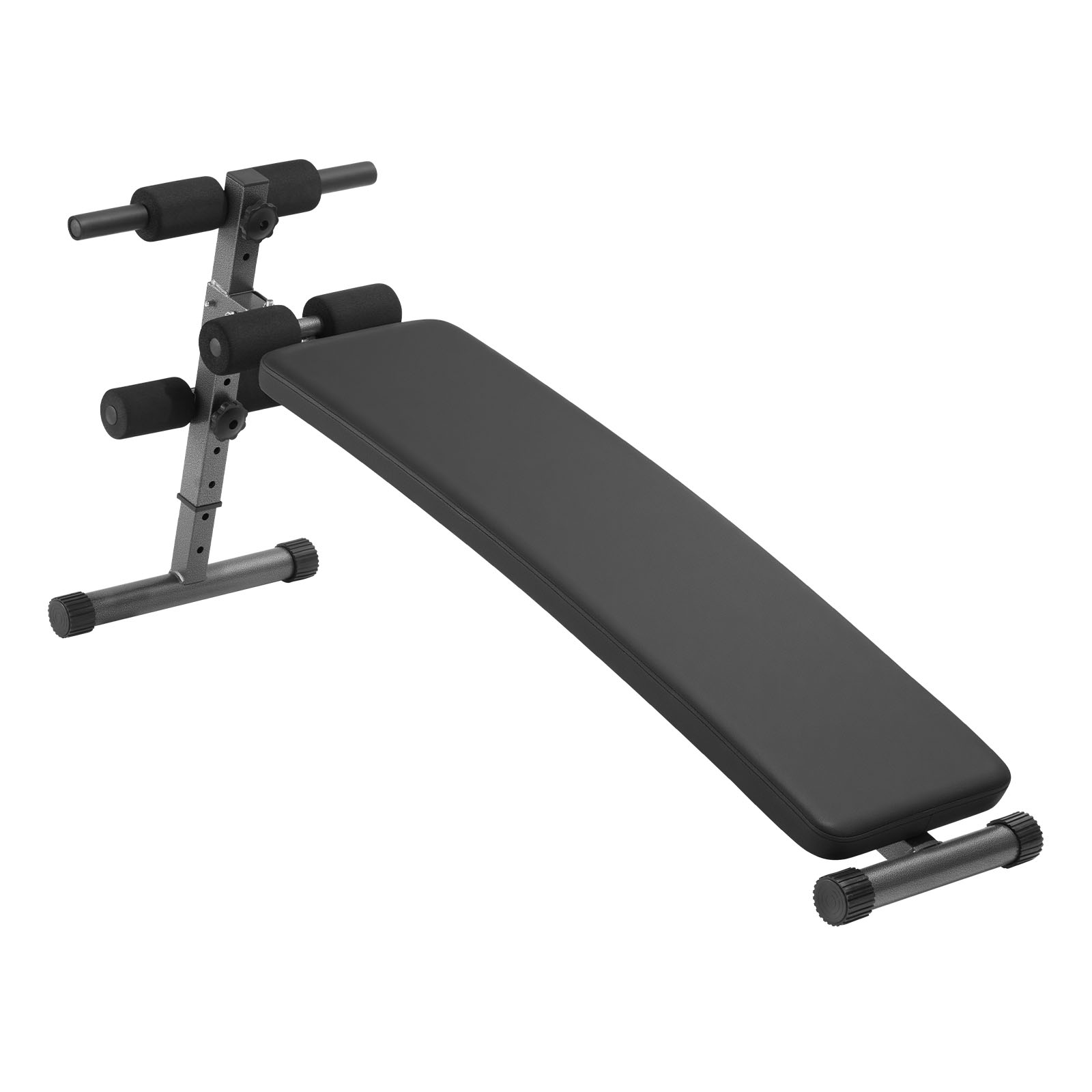 Uimoso Adjustable Sit Up Bench with Curved Design and Reverse Crunch Handle