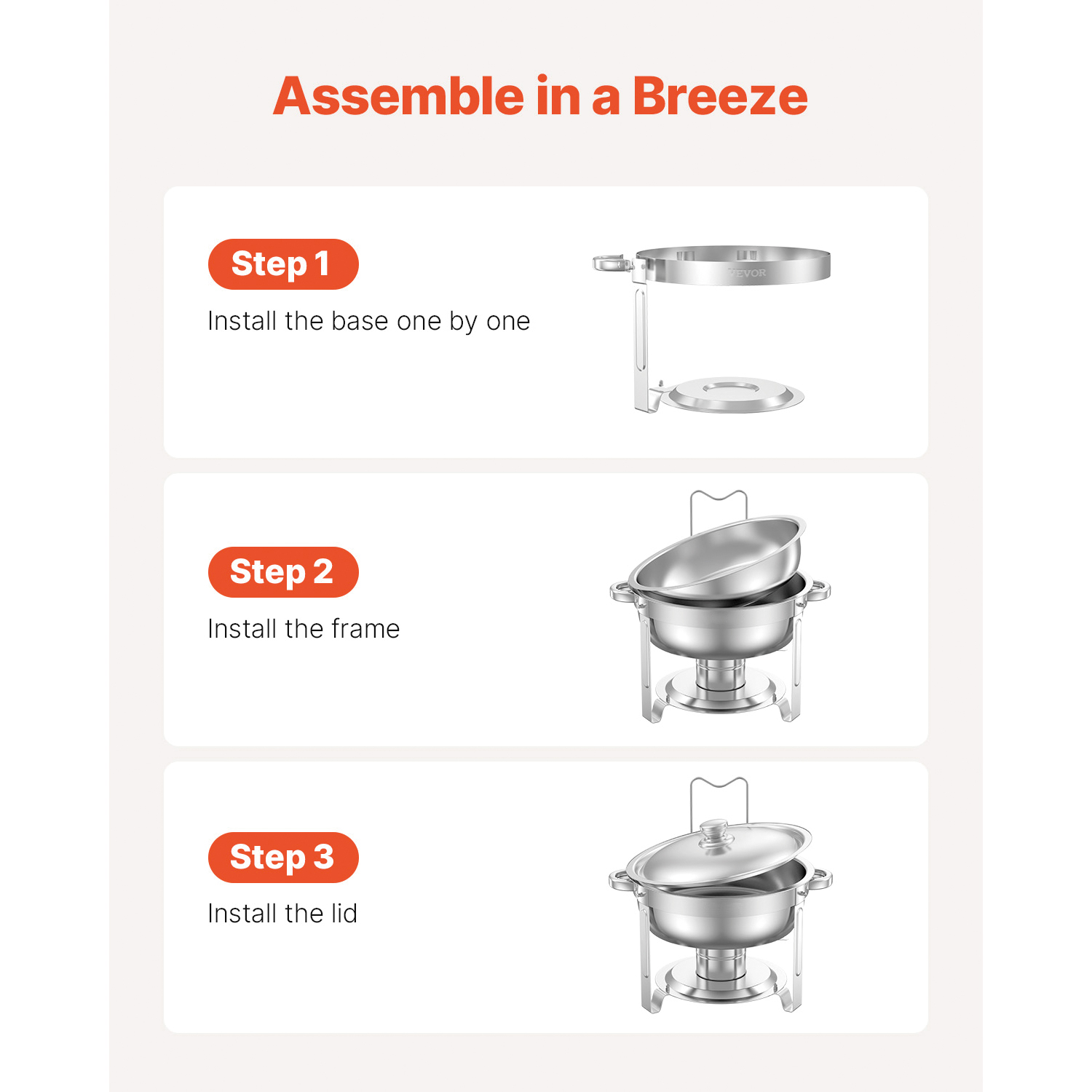 9Qt Stainless Steel Chafer Chafing Dish Sets Catering Food Warmer Buffet Set - Picture 79 of 98