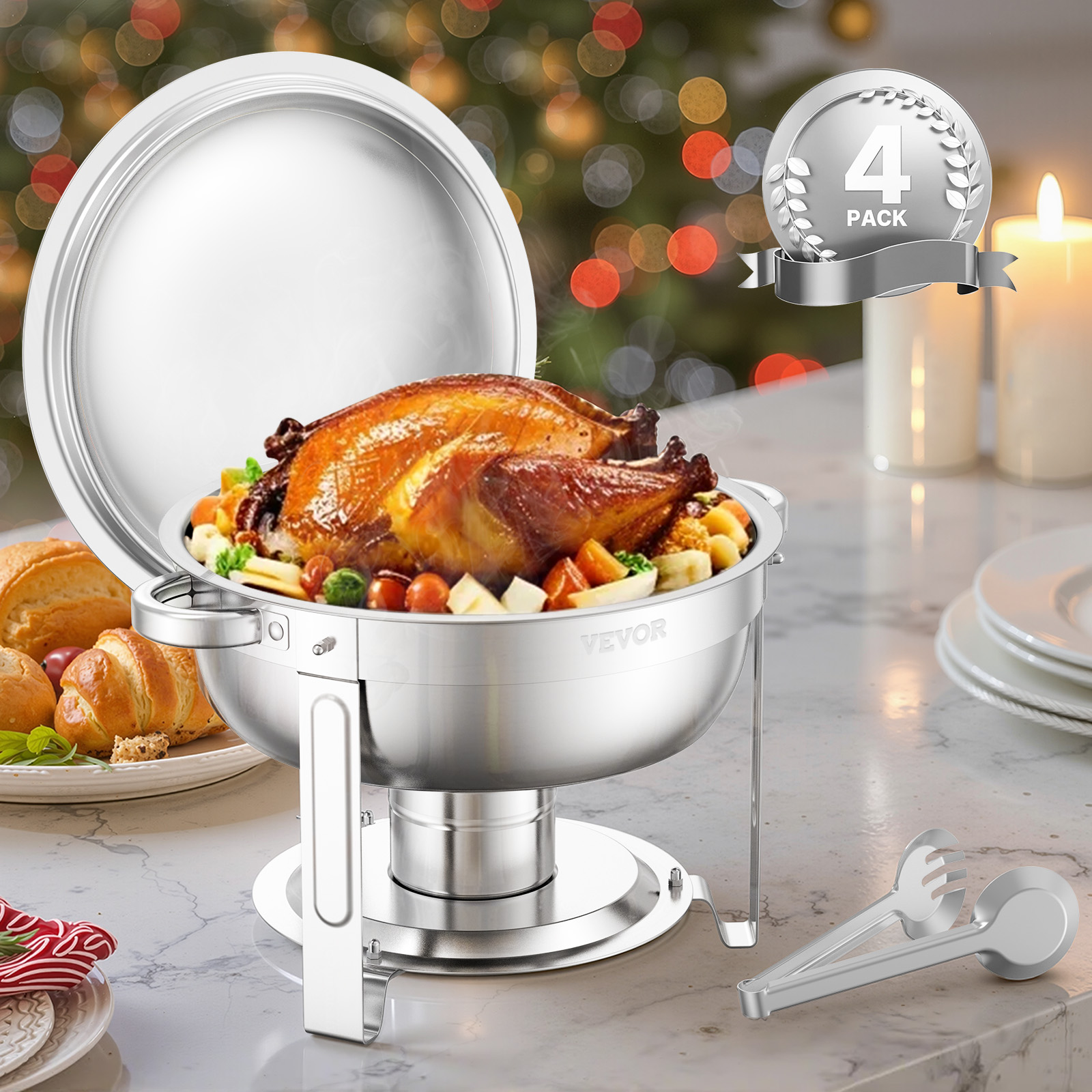 9Qt Stainless Steel Chafer Chafing Dish Sets Catering Food Warmer Buffet Set - Picture 82 of 98