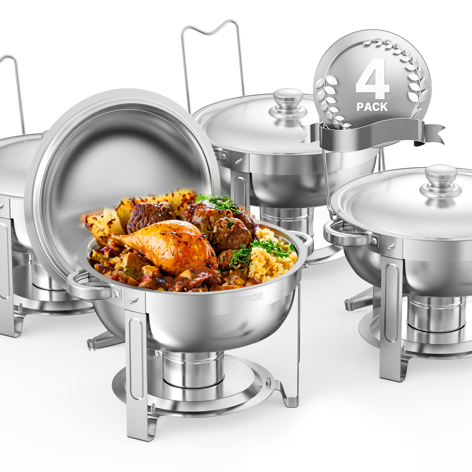 9Qt Stainless Steel Chafer Chafing Dish Sets Catering Food Warmer Buffet Set - Picture 75 of 98