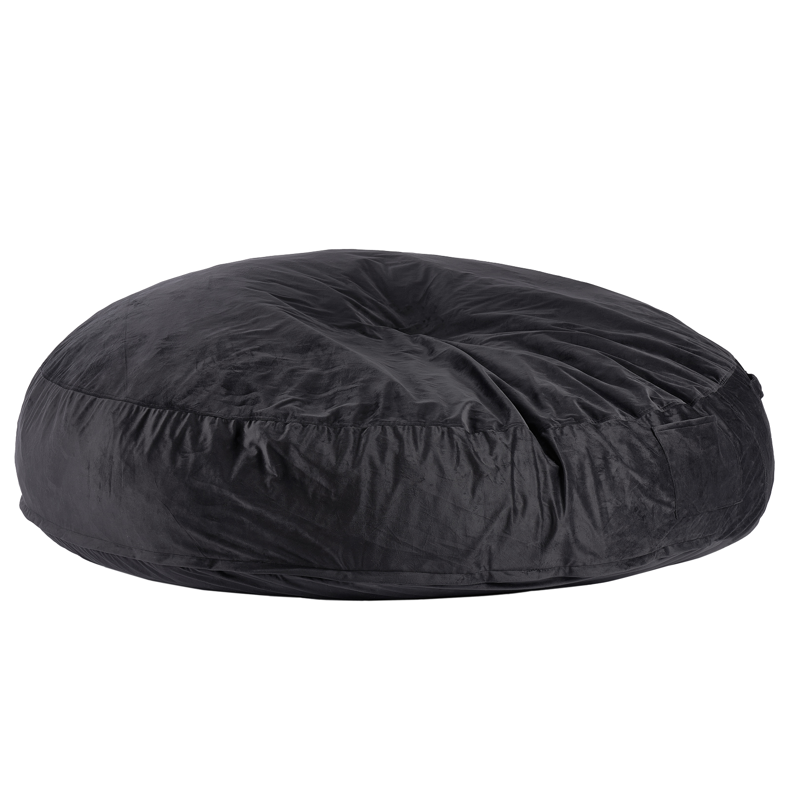 Bean Bag Chair Convertible/with Cover/Armrests for Adult Fluffy Blue/Grey/Black - Picture 72 of 72