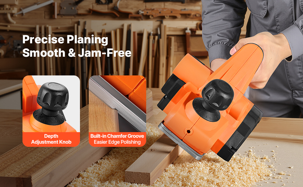 Holzhobel Elektrohobel 82 mm 900 W Hobel Maschine Höheneinstellung DIY Electric Hand Planer Uk A100 2.3 Pt