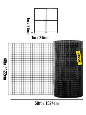 Zoro Select Wire Mesh, 4 ft W, 48 in L, 0.063 in Wire Dia, Yellow  12002E063Y-48X48